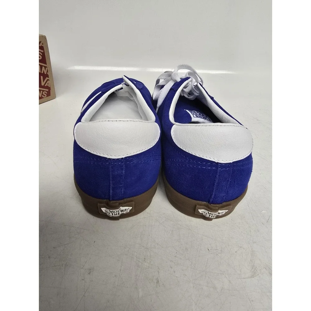 Vans Track Sports Low Blue White Gum Suede Sneakers VN000CTDCJF1 Mens 12
